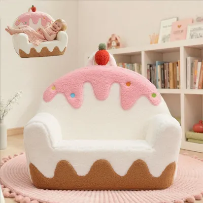 Kinderbank Sherpa-Plüsch Babyfauteuil 1-3 Jahre 41,5x33,5x19 cm