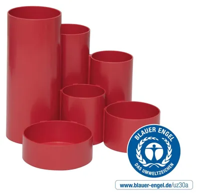 Imagen del producto de Maul 4115625 MAUL Stifteköcher MAULtubo Recycling rot