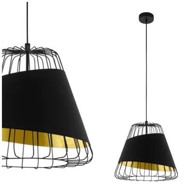 Produktbild von EGLO Austell, Flexible Halterung, Schwarz, Gold, Schwarz, Gold, Stahl, Wohnzimmer, Drinnen