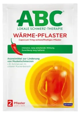 Produktbild von 3x Hansaplast ABC Wärme-Pflaster Capsicum 11 mg2 Stück - B07MVCXX7D | Packung (2 Stück)