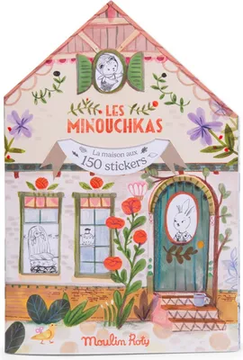 Imagen del producto de Libro de colorear con pegatinas Les Minouchkas, Moulin Roty