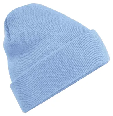 Produktbild von Beechfield Uni Strickmütze für Erwachsene FK1482 (Einheitsgröße) (Himmelblau)