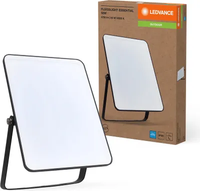 Zdjęcie produktu dla Naświetlacz LED Reflektor Zewnętrzny Lampa 50W 4500lm 6500K IP65 Czarny Essentials Ledvance