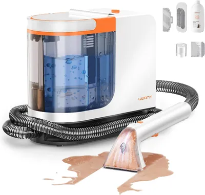Produktbild von Teppichreinigungsmaschine 18 kPa Leistungsstarker Polsterreiniger für Haustiere, tragbarer Teppichreiniger mit Reinigungs- und Selbstreinigungswerkzeugen für Auto, Couch, Teppich