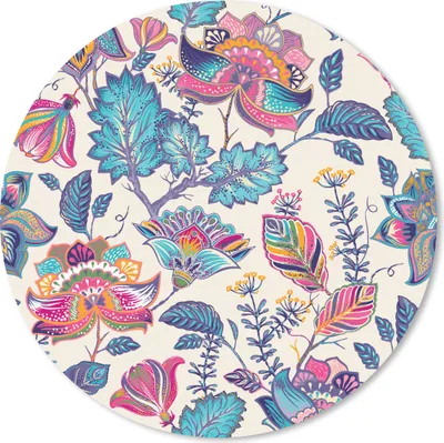 Produktbild von MuchoWow® Mauspad Mousepad Regenbogen - Blumen - Skizze - Muster 50x50 cm - Mousepads - Maus Mat - Pad - Mausunterlage - Vinyl