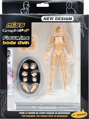 Image de Figurine articulée GRAPH'IT, femme BODY CHAN