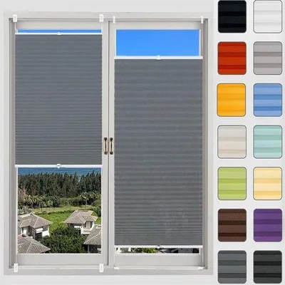 Obrázek produktu pro Světle šedá roletka pro systém Top-Down-Bottom-Up – 20 x 170 cm – světle šedá