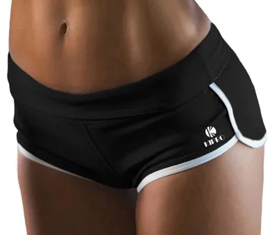 Obrázek produktu pro Kipro dámské sportovní šortky s elastickým pasem, černá barva, velikost S