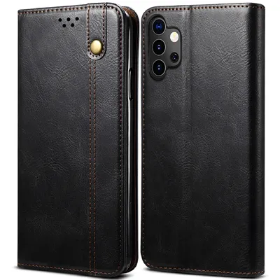 Immagine prodotto di Custodia per Samsung Galaxy A32 5G, custodia flip in pelle con funzione stand nero