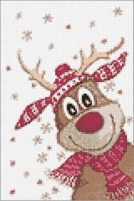 Immagine prodotto di Wizardi Diamante Pittura Renna Craft Set Natale 20x30cm Bambini