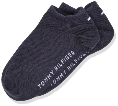 Productafbeelding van Tommy Hilfiger sokken voor meisjes, model TH Children Sneaker, 2-pack, artikelnummer 301390, maat 26, blauw