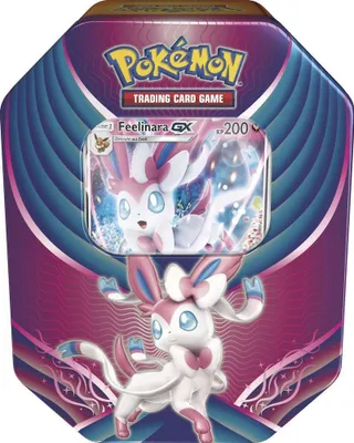 Produktbild von Pokémon Tin Box mit 4 Boostern & holografischer Karte