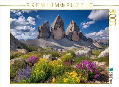 Produktbild von CALVENDO Puzzle Drei Zinnen Italien | 1000 Teile Lege-Größe 64x48cm Foto-Puzzle für glückliche Stunden