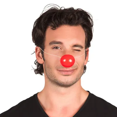 Immagine prodotto di Naso da clown in plastica rosso