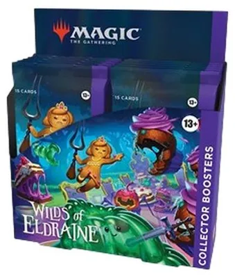 Produktbild von Wizards of the Coast Magic the Gathering Wilds of Eldraine Sammler Booster Display (12) englisch