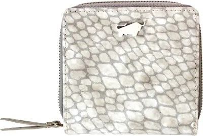 Produktbild von Braun Büffel Leder Geldbörse Alma Wallet Pebble weiß mehrfarbig