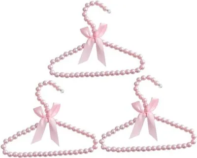 Productafbeelding van Kinderkledinghangers - Babyhangers - Kleding Opbergen - Stevig Plastic - 30x19 cm - Roze