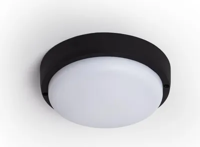 Produktbild von LED-Deckenleuchte 25W Rund für Aussen Ø175 mm IP65 Schwarz 3000K Warmweiß