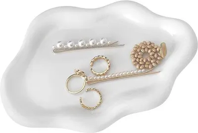 Immagine prodotto di Ciotole in Vetroceramica - eleganti contenitori per gioielli - 1 pezzo - bianco
