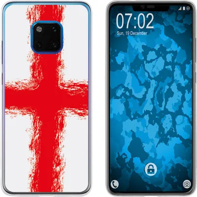 Produktbild von PhoneNatic Case kompatibel mit Huawei Mate 20 Pro Silikon-Hülle WM England M4