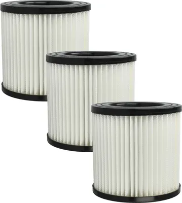 Produktbild von vhbw 3x Staubsaugerfilter kompatibel mit Kraft NTS 1400-30 Staubsauger - HEPA-Filter Weiß