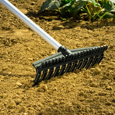 Produktbild von UPP 2-in-1 Rechen Rasenrechen Gartengerät 2 seitig fein & grob