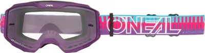 Produktbild von Oneal B-10 STRIPED Clear Motocross Brillen, pink