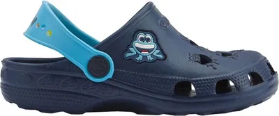 Produktbild von Coqui - Fröschlein Clogs für Kinder PP15186 (23,5 EU - 24 EU) (Dunkles Marineblau/Blau)