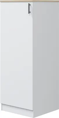 Produktbild von Hochschrank >KIRA< in Weiß glänzend/Mattweiß - 60x148x60 (BxHxT)