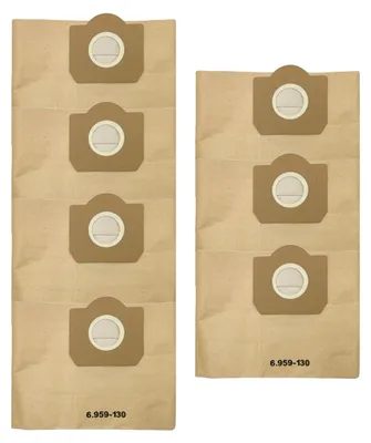 Produktbild von 7 Stück Papierfilterbeutel für Kärcher 6.959-130.0, WD3 Staubsaugerbeutel