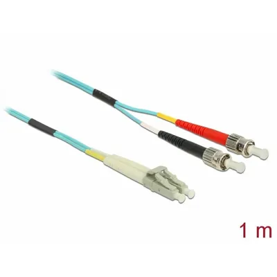 Produktbild von DeLOCK Kabel Lichtwellenleiter LC zu ST Multimode OM3 1 m, 1 m, OM3, LC, SC