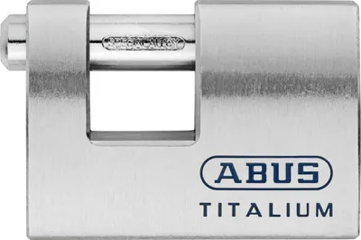 Produktbild von ABUS Vorhangschloss 98 TITALIUM, Verschluss-Vorhängeschloss, Tastensperre, Unterschiedliche Schließung, Aluminium, Aluminium, Gehärteter Stahl