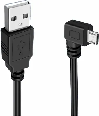 Produktbild von G13 USB-A auf Micro-USB-B Kabel – Rechts abgewinkelt 90° Lade- & Datenkabel 1 m
