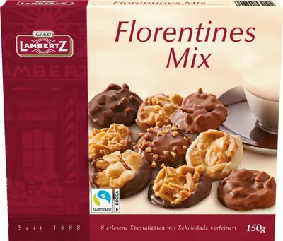 Produktbild von Lambertz Florentines Mix Gebäckmischung 6er Pack (6x150g Packung) + usy Block