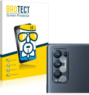 Produktbild von BROTECT Schutzglas für Oppo Find X3 Neo (NUR Kameraschutz) Schutzfolie Panzer Folie Glas Display Schutz klar