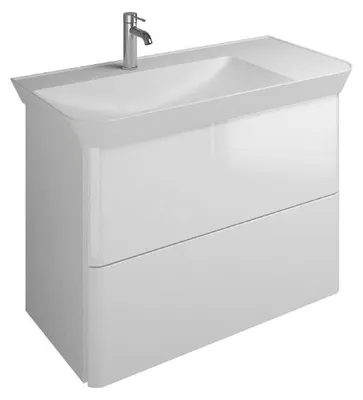 Produktbild von burgbad Iveo Waschtischkombination mit Mineralguss-Waschtisch 100 cm Links
