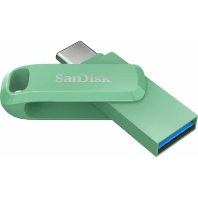 Produktbild von SanDisk Ultra Dual Drive Luxe - USB-Flash-Laufwerk - 256 GB - USB 3.2 Gen 1 / USB-C - Absinthe Green