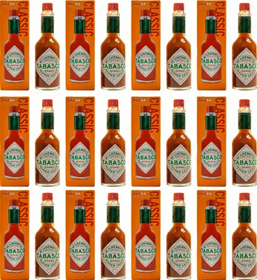 Produktbild von Tabasco Pepper Sauce Soße 24 Glasflaschen 60ml original