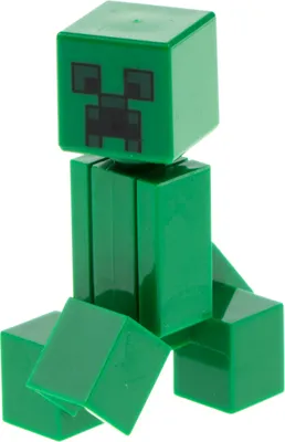 Produktbild von 1x Lego Minecraft Minifigur Monster Creeper grün 19734 19729pb003 3069b min012