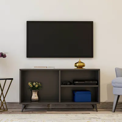 Produktbild von Skye Decor, Zisino - Anthracite, TV-Ständer, Anthrazit, 100% METALL, 120 x 50 x 30 cm