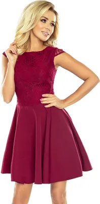Produktbild von Numoco Spitzenkleid für Damen Marta bordo XL