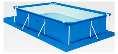 Produktbild von PE Gewebe Poolunterlage 445X254cm rutschfeste Bodenmatte für Aufblasbare und Rahmenpools