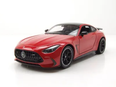 Produktbild von Welly 24132RM Mercedes AMG GT rot metallic schwarz 1:24