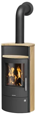 Produktbild von Oranier | Kaminofen | Pori Aqua 2 | 10 kW | Stahl Schwarz, Sandstein