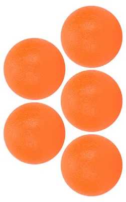 Produktbild von 5er-Pack Fitness-Hand-Fingerkraft-Trainingsbälle, Silikon-Fingerübungs-Massagebälle, Orange, Härtegrad 20