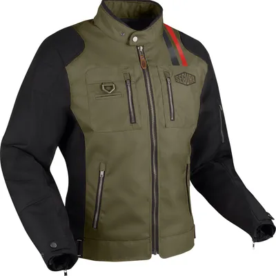 Produktbild von Segura Scorpio Motorrad-Textiljacke, schwarz/khaki, XL