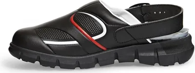 Produktbild von Abeba (7332) Clog Berufsschuhe Dynamic OB schwarz/rot 47