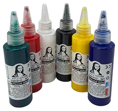Productafbeelding van Batikverf Set 6 Kleuren - Textielverf voor Creatieve Projecten