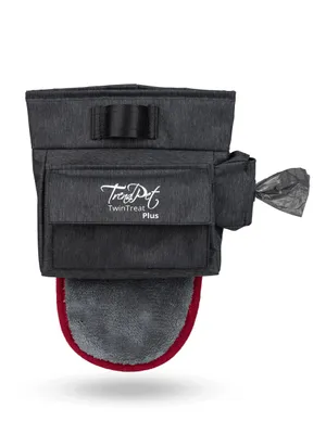 Immagine prodotto di TrendPet TwinTreat PLUS sacchetto per crocchette, apribile con una sola mano, pratico per l'addestramento, le passeggiate, le escursioni con il cane e persino per l'equitazione