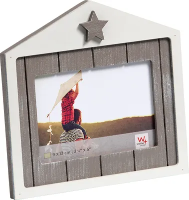 Obrázek produktu pro Walther Dreams fotorámik v tvare domu biela/sivá 9x13 cm